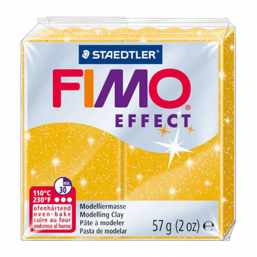 Πηλός Staedtler Fimo Effect Glitter Gold 57gr
