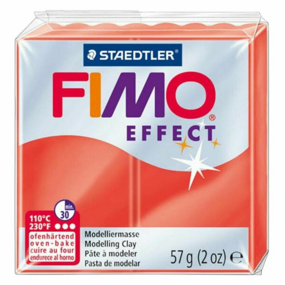 Πηλός Staedtler Fimo Effect Transparent Red 57gr
