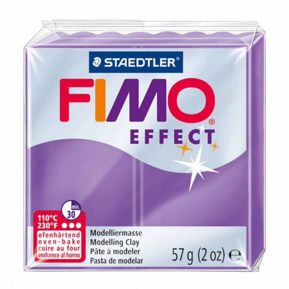 Πηλός Staedtler Fimo Effect Transparent Purple 57gr