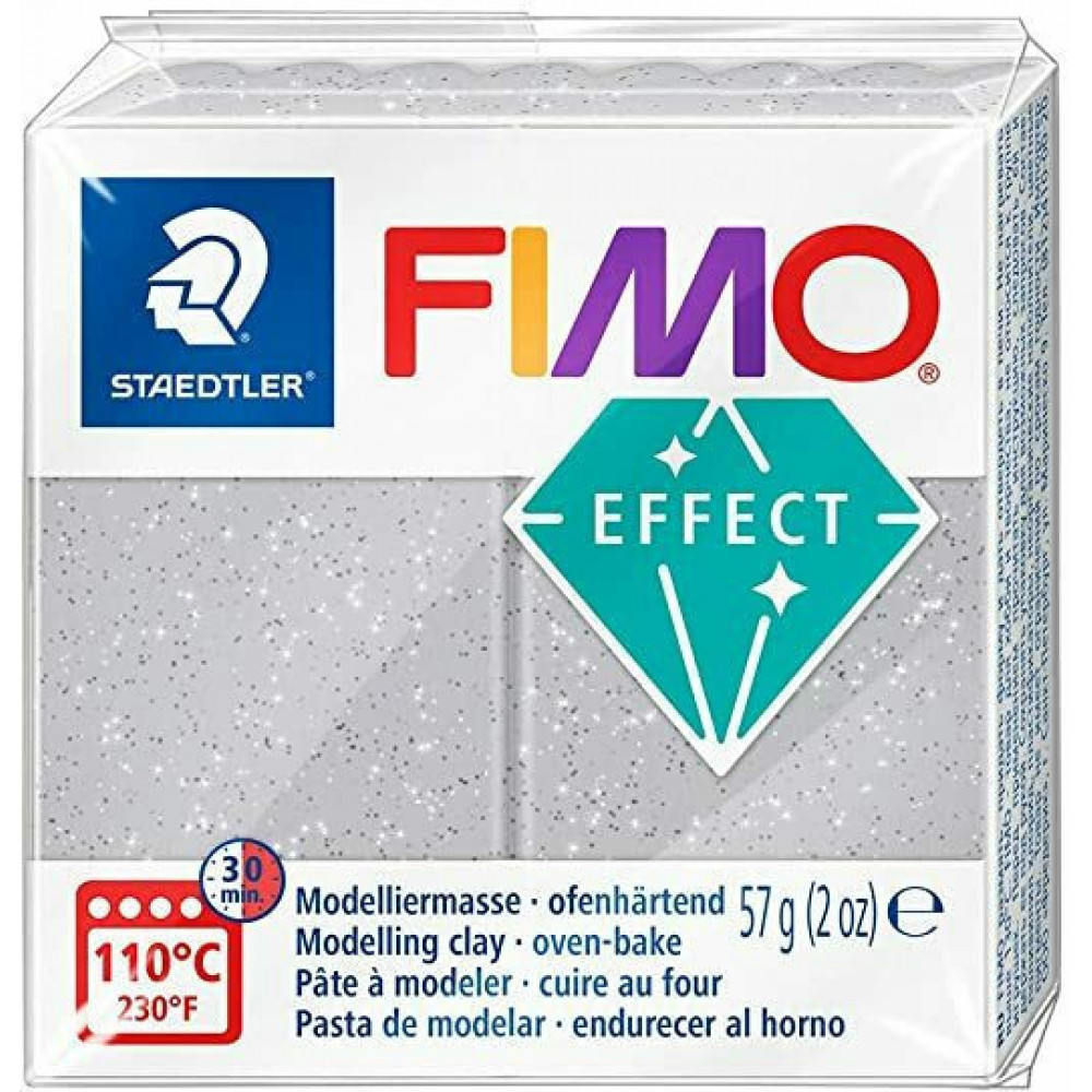 Πηλός Staedtler Fimo Effect Glitter Silver 57gr