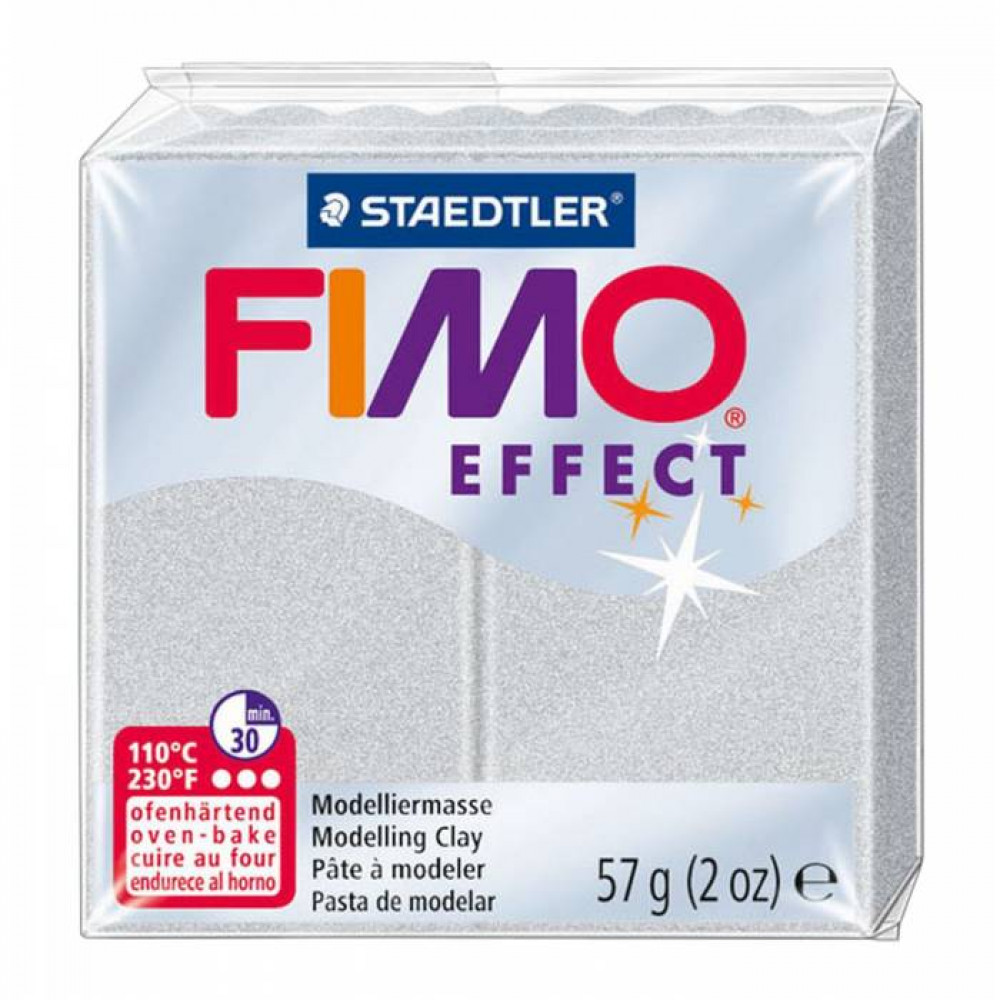 Πηλός Staedtler Fimo Effect Metal Silver 57gr