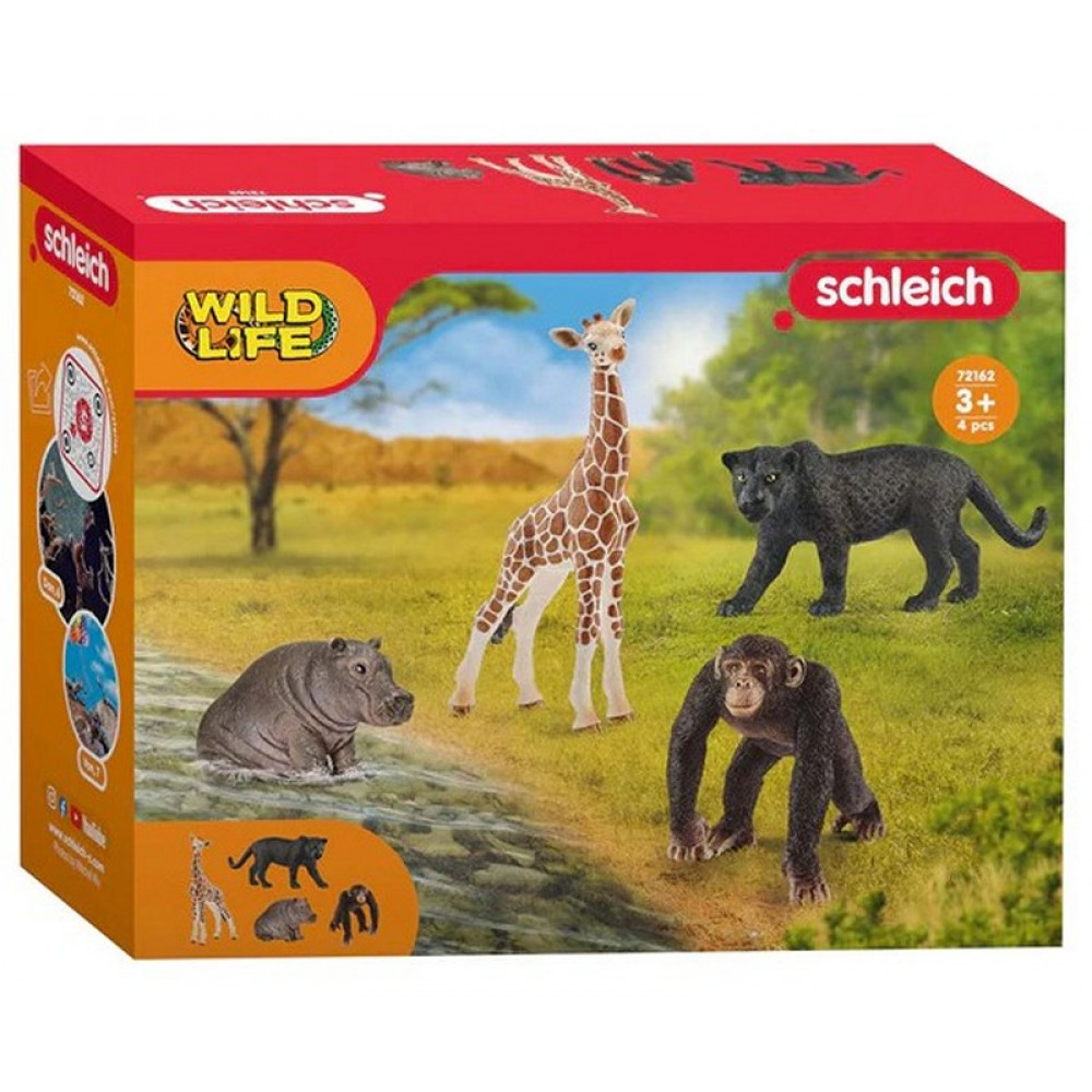 Φιγούρες Schleich Wild Life 4 τεμ 15x19cm