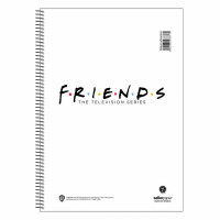 Τετράδιο σπιράλ Salko Friends V1 2 θεμάτων Α4 άσπρο μαύρο