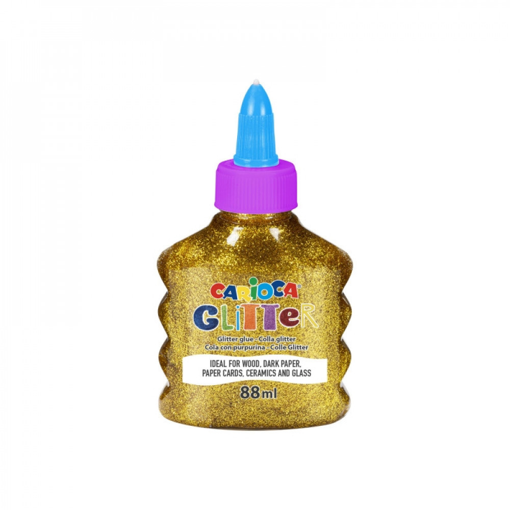 Κόλλα Carioca Glitter 88ml Χρυσό