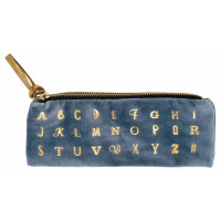 Κασετίνα - accessory case Moses Alphabet μπλε βελούδο