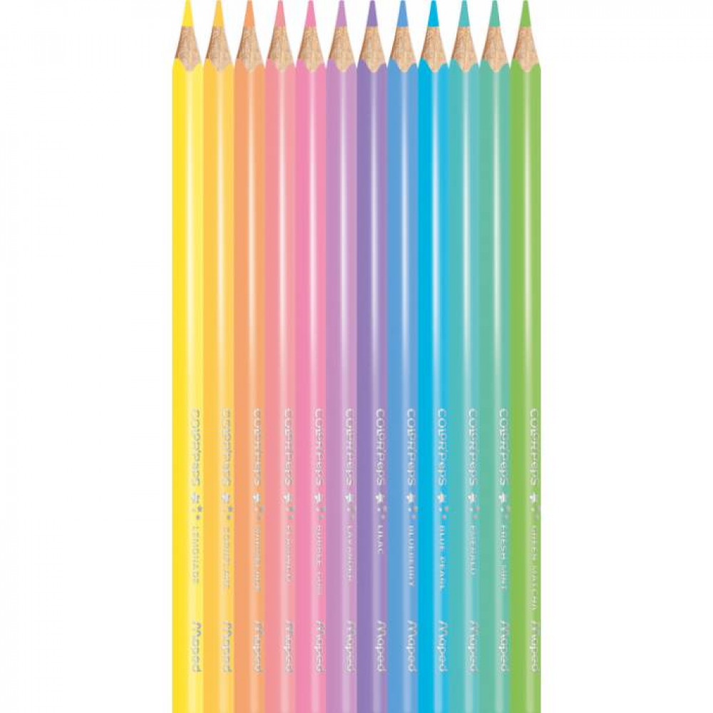 Ξυλομπογιές Maped Color Peps Pastel 12 τεμ. 832069