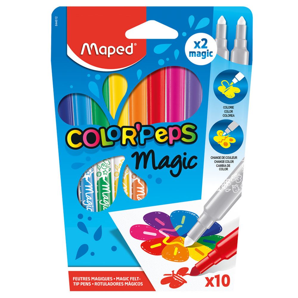 Μαρκαδόροι Maped Color Peps Magic 10τεμ