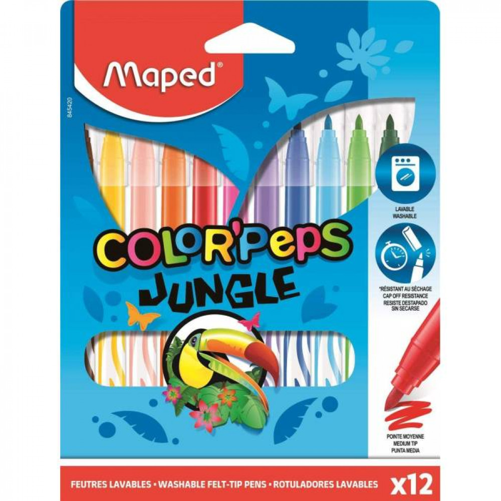 Μαρκαδόροι Maped Color Peps Jungle 12 τεμ. 845420