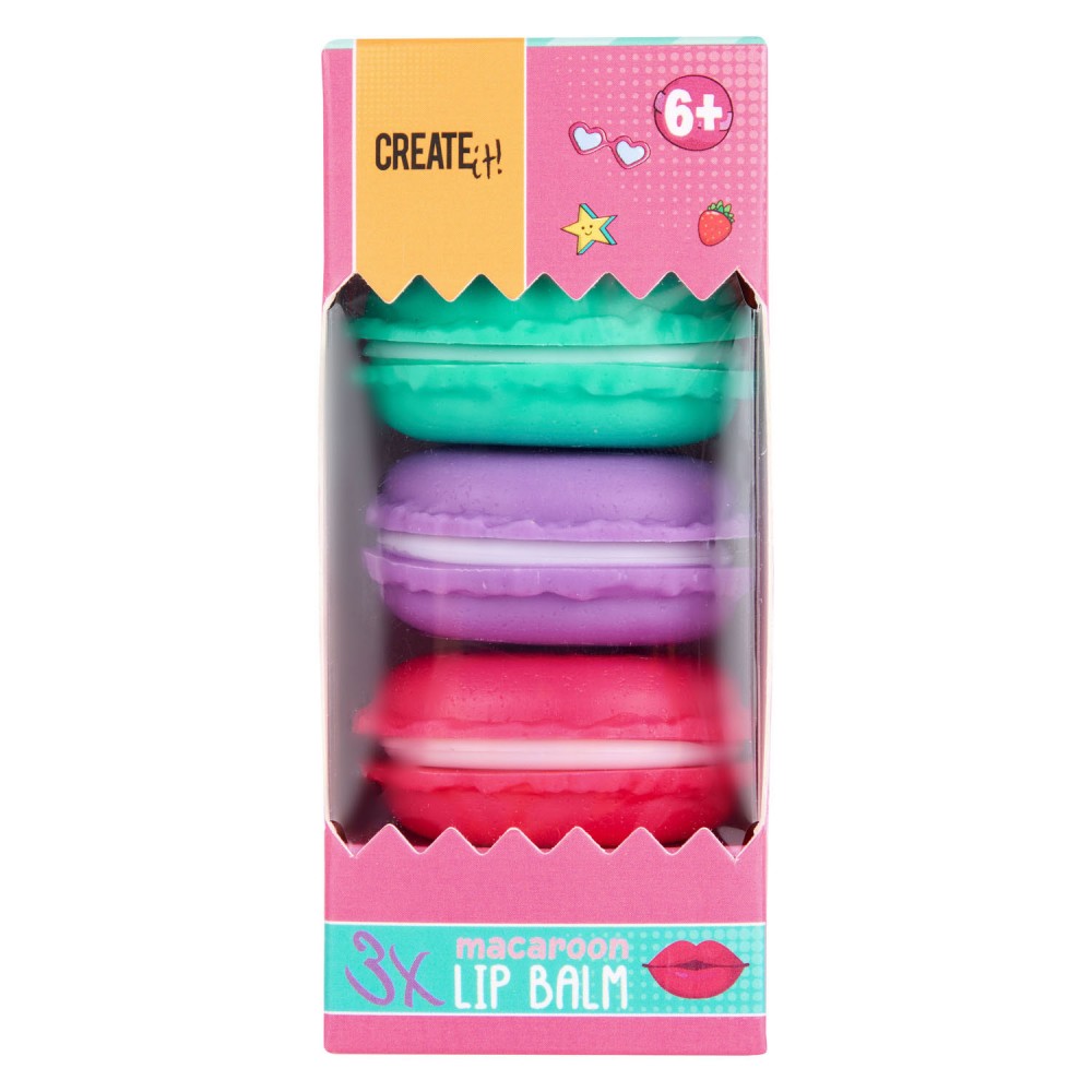 Σετ lip balm Create it macarons 3 τεμ.