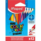 Ξυλομπογιές Maped Color Peps mini Strong 12 τεμ.