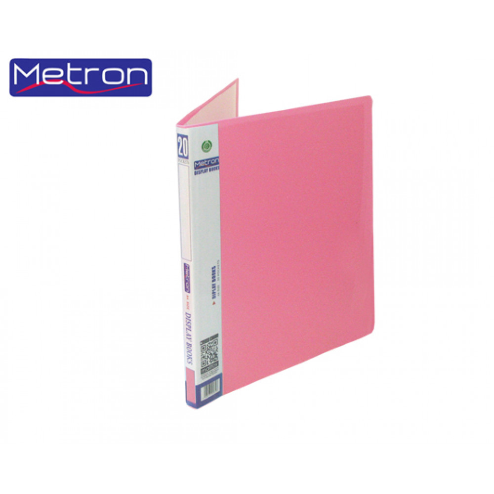 Σουπλ Metron Α4 20 ζελατίνες pastel ροζ