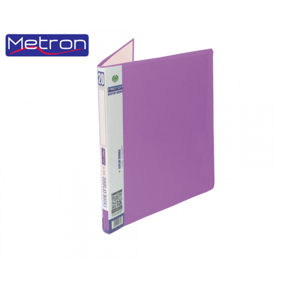 Σουπλ Metron Α4 20 ζελατίνες pastel μωβ