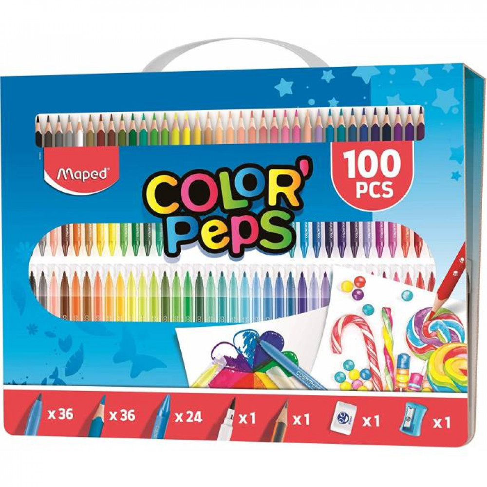 Σετ ζωγραφικής Maped Color Peps 100 τεμ