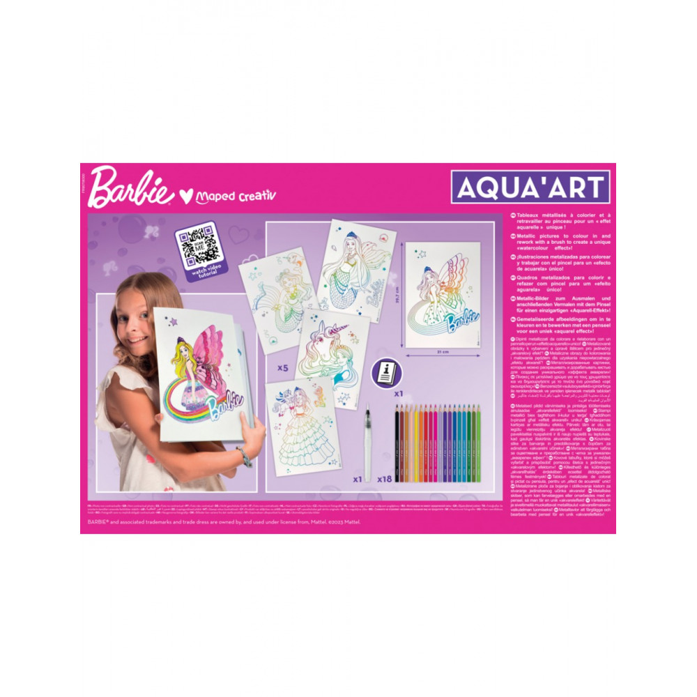 Σετ ζωγραφικής Maped Creative Aqua Art Barbie