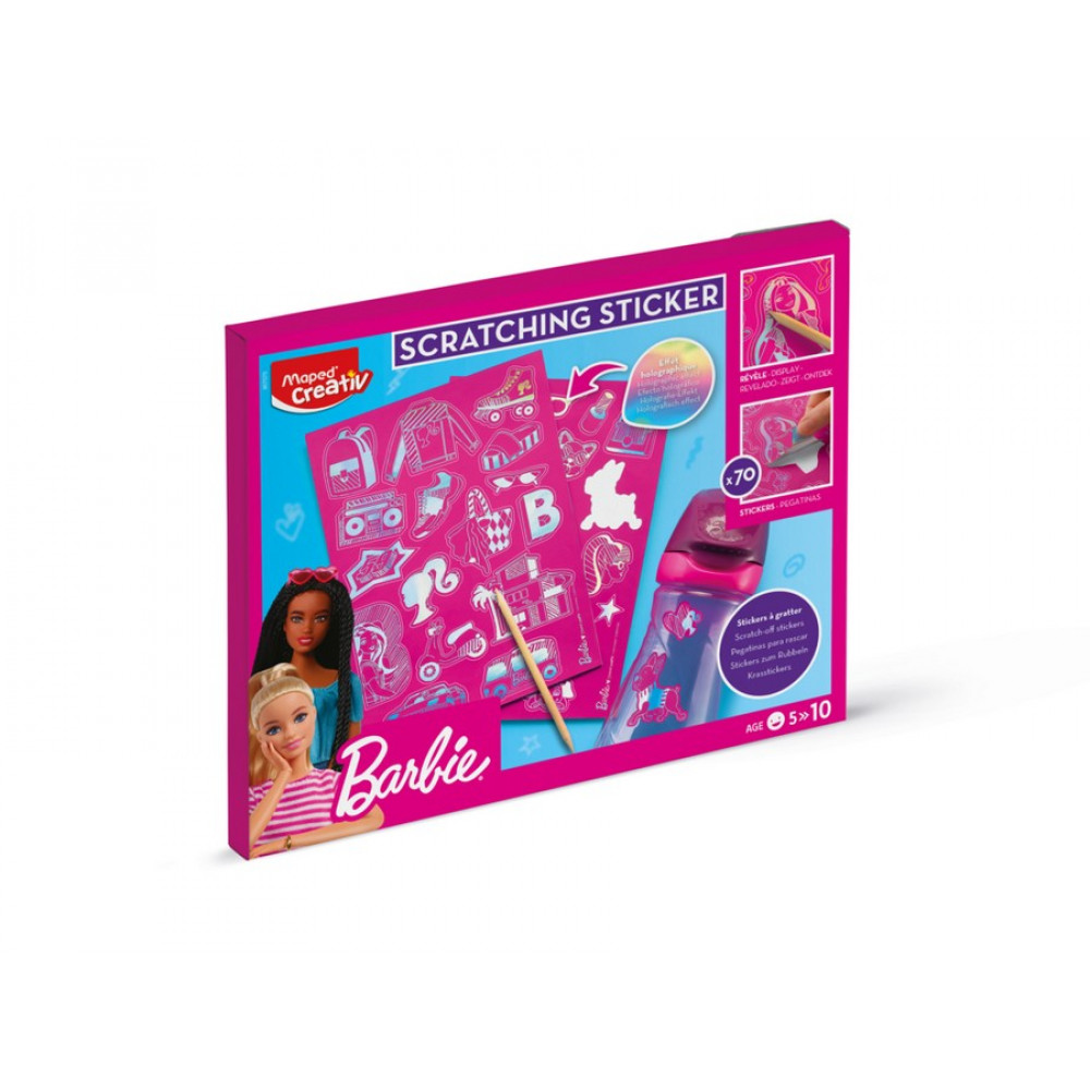 Scratching Sticker Set Maped Creativ Barbie