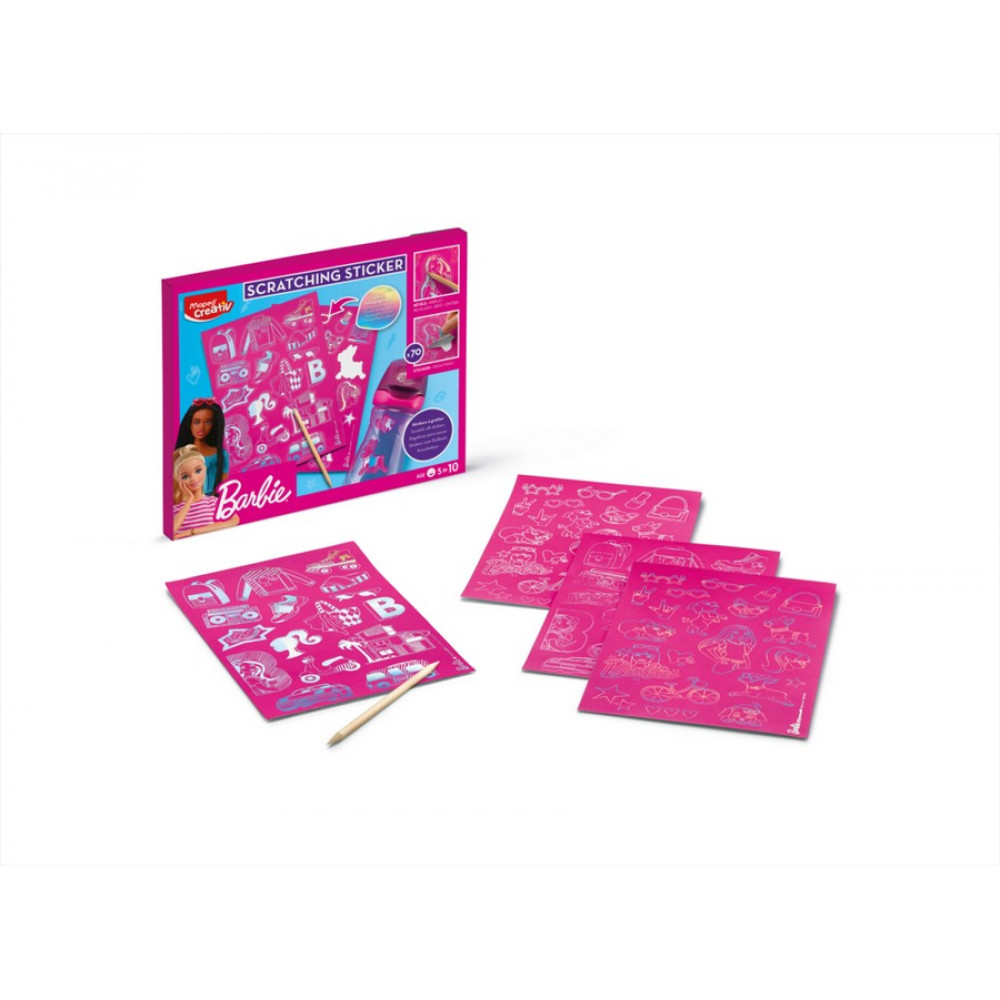 Scratching Sticker Set Maped Creativ Barbie