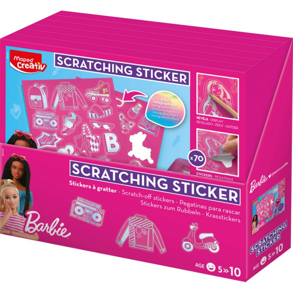 Scratching Sticker Set Maped Creativ Barbie