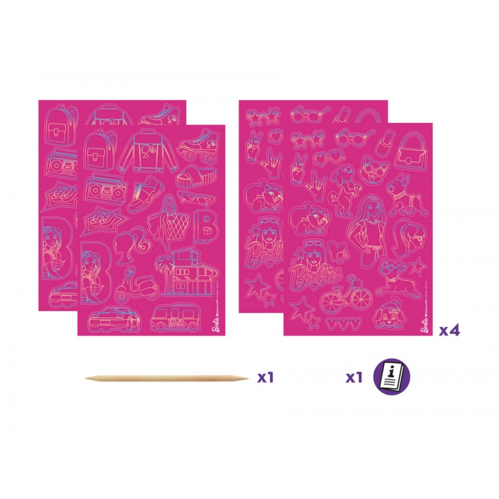 Scratching Sticker Set Maped Creativ Barbie