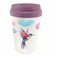 Κούπα Chic Mic Bamboo Bioloco Plant Easy Cup Watercolor bird 350ml