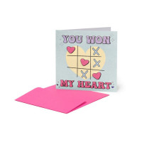 Ευχετήρια Κάρτα Legami small You Won My Heart 7x7cm