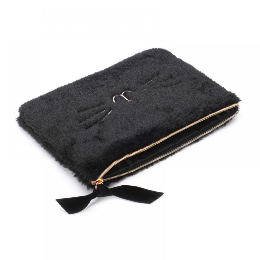 Νεσεσέρ Tri-Coastal Cozy flat fake fur Black Kitty