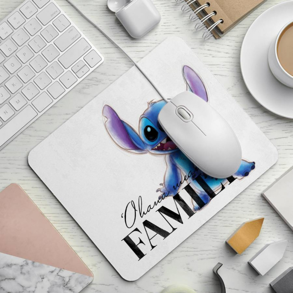 Mousepad Stitch Gray 22cm x 18cm