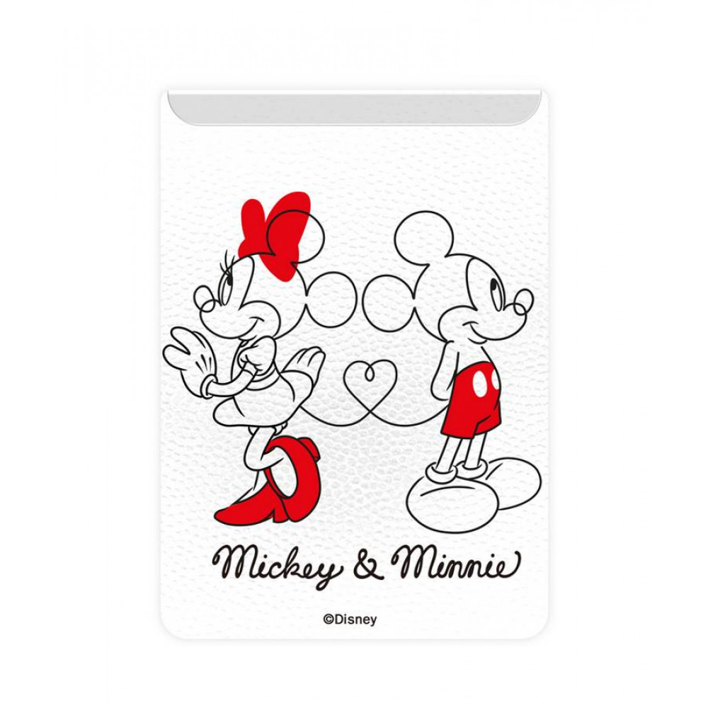 Θήκη καρτών κινητού Mickey & Minnie White