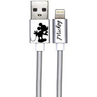 Cable IPhone Mickey kissng alone Silver