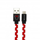 Cable Type C Minnie Dots red