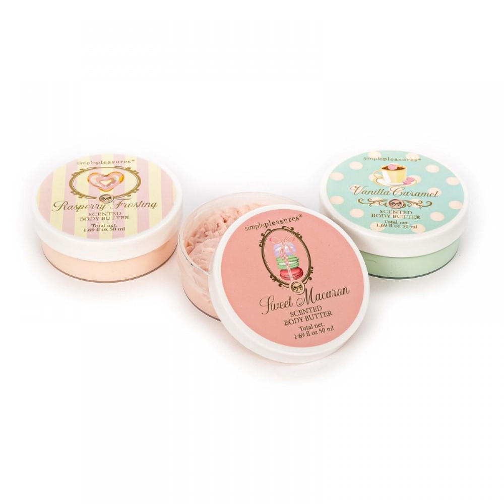 Σετ δώρου Tri-Coastal body butter Sweet Pastels 3τεμ. x 50ml