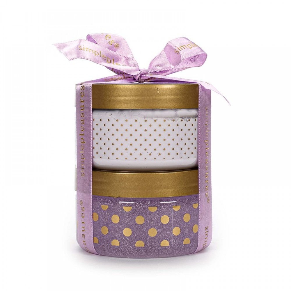 Σετ περιποίησης Tri-Coastal κρέμα σώματος και scrub Macarons 2x250ml