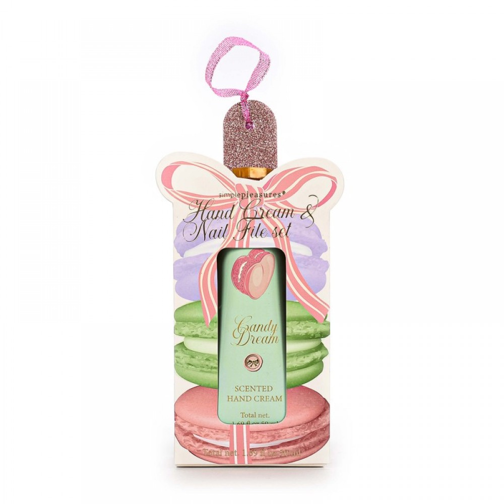 Σετ κρέμα χεριών Tri-Coastal και λίμα 50ml Sweet Pastels Macarons