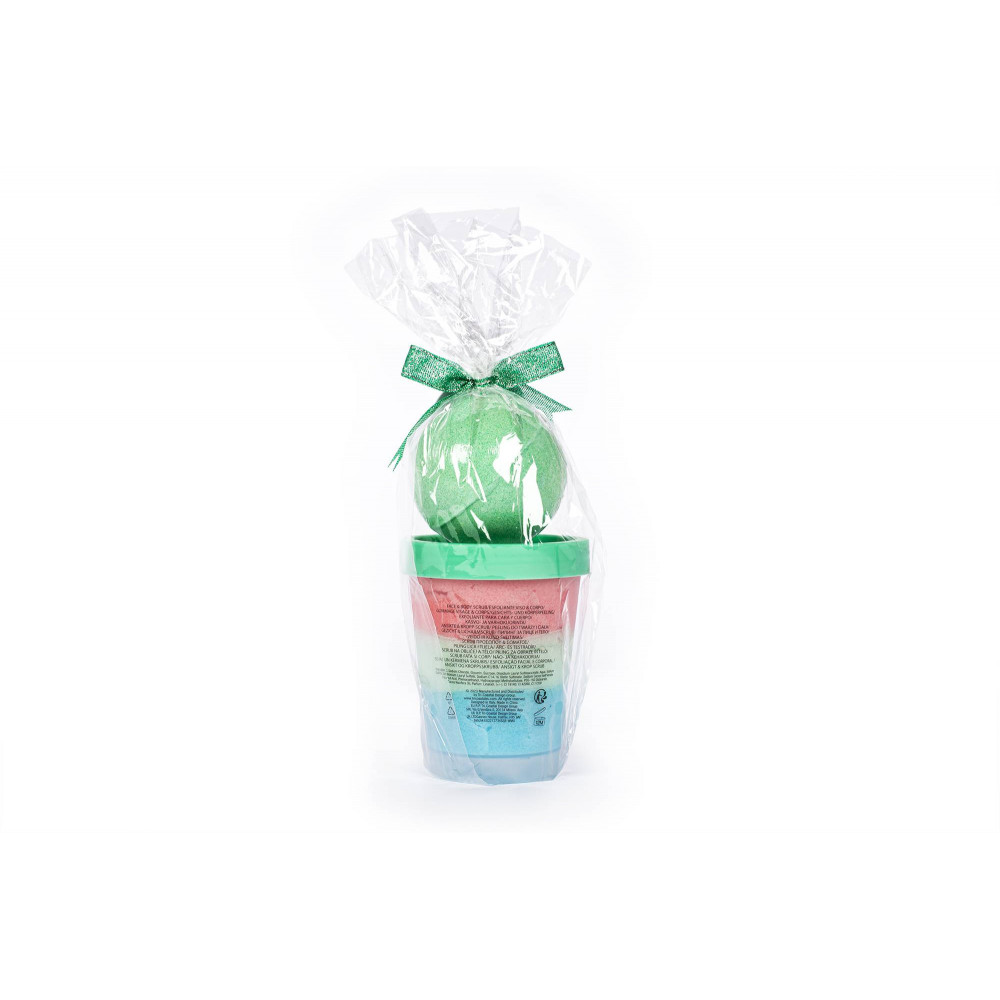 Σετ Tri-Coastal soufle scrub and bath bomb Watermelon 320g