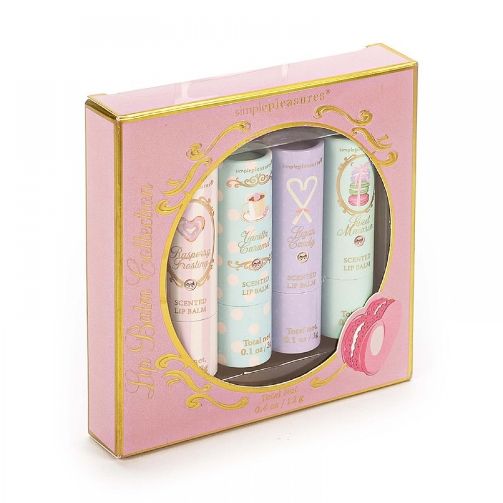 Σετ Lip Balms Tri-Coastal 4 x 3g Sweet Pastels