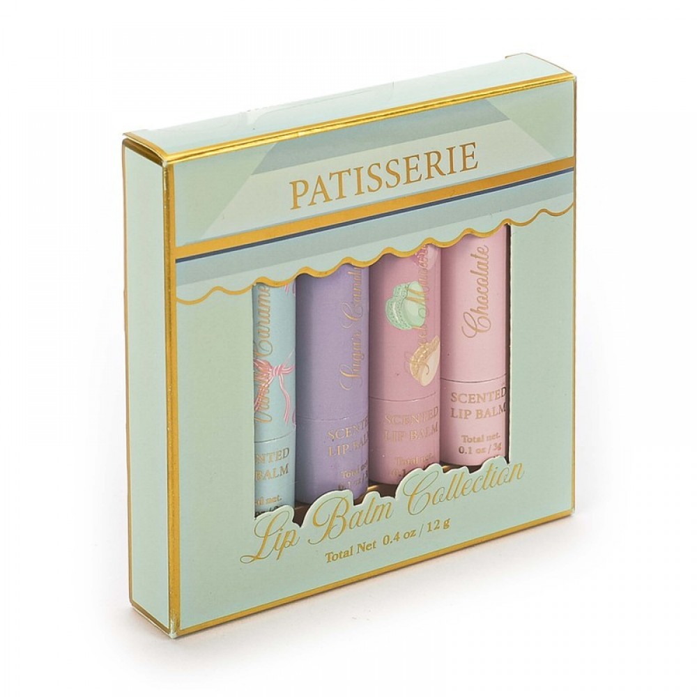 Σετ Lip Balms Tri-Coastal 4 x 3g Sweet Pastels Patisserie