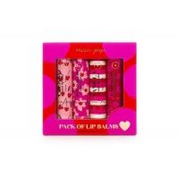 Σετ Lip Balms Tri-Coastal 4 x 3g Queen of Hearts