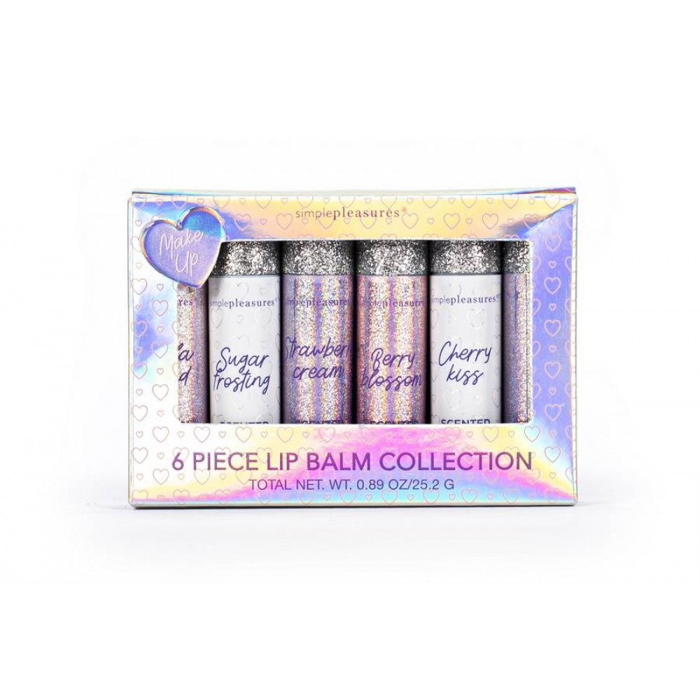 Σετ 6 τεμ Lip Balm Tri-Coastal Glitter Love 6x4,2 g