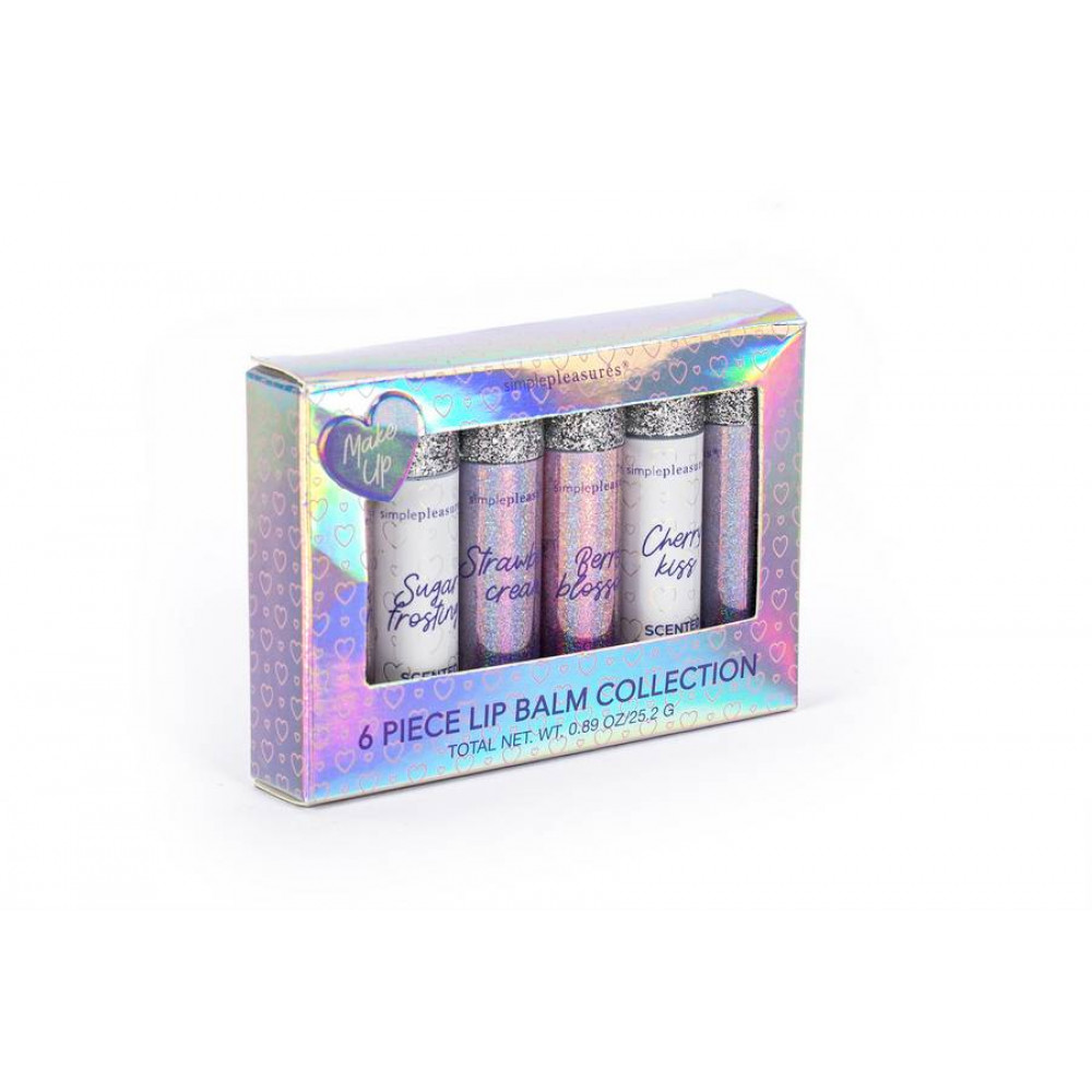 Σετ 6 τεμ Lip Balm Tri-Coastal Glitter Love 6x4,2 g