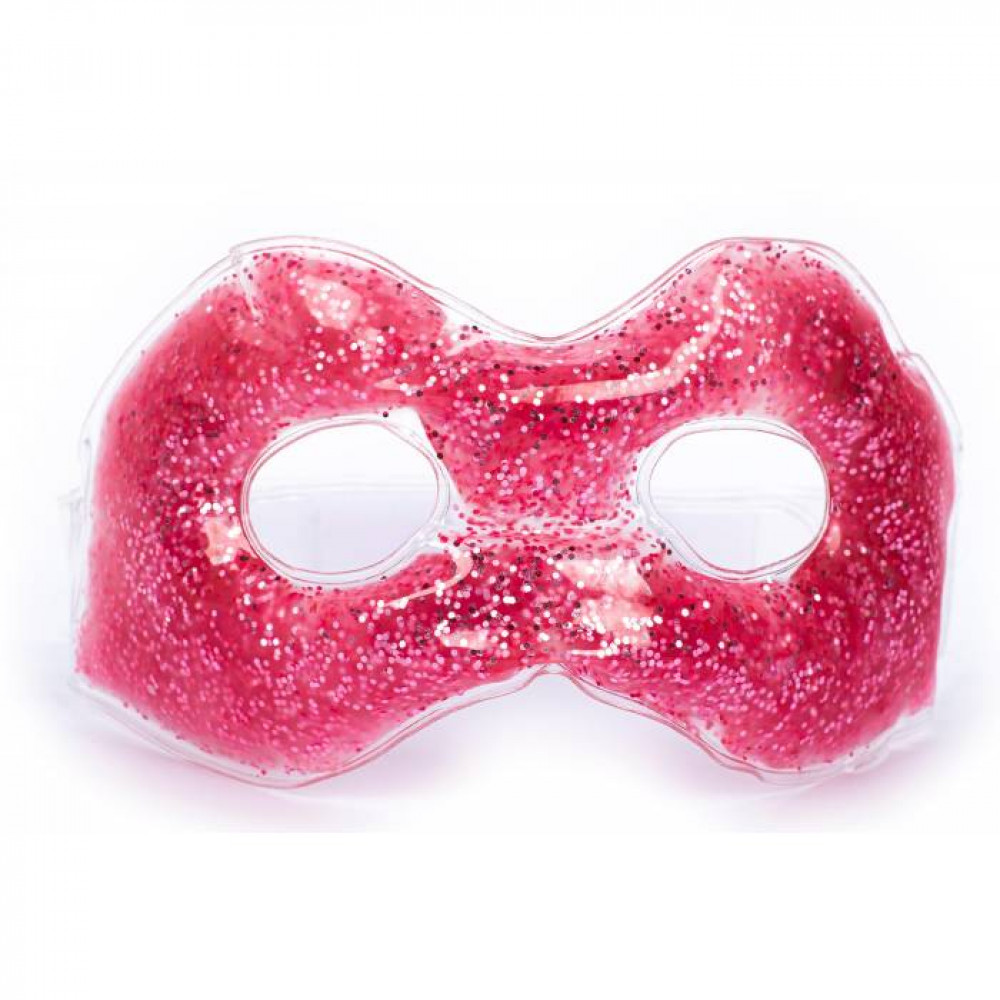 Gel eye mask Tri-Coastal ροζ glitter