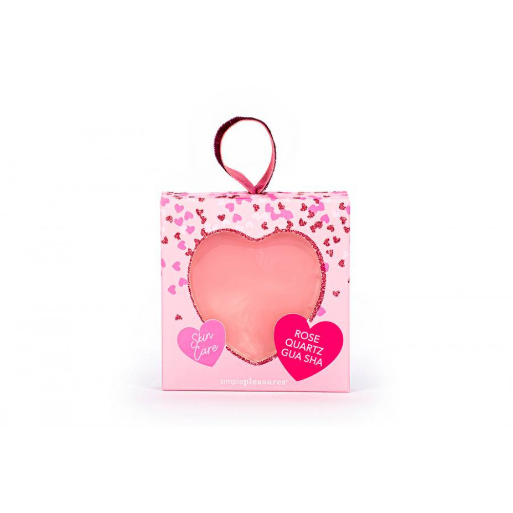 Εργαλείο μασάζ Tri-Coastal Quarz Guasha Pink Heart