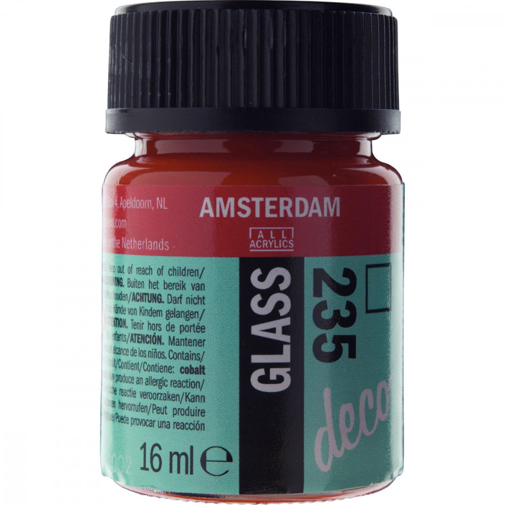 Χρώμα Amsterdam Glass 16ml Orange 235