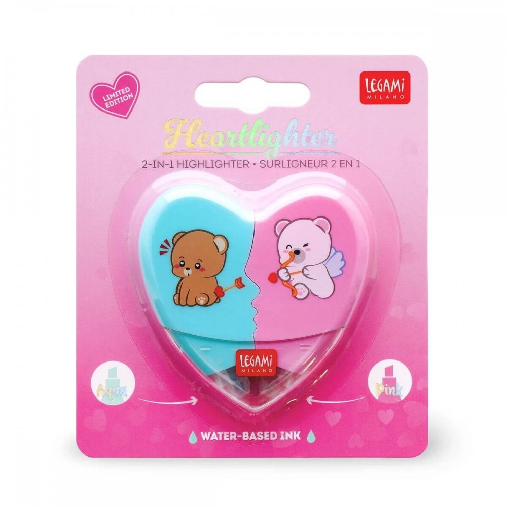 Σετ υπογραμμιστές Legami 2 in 1 Heartlighter 
Limited Edition