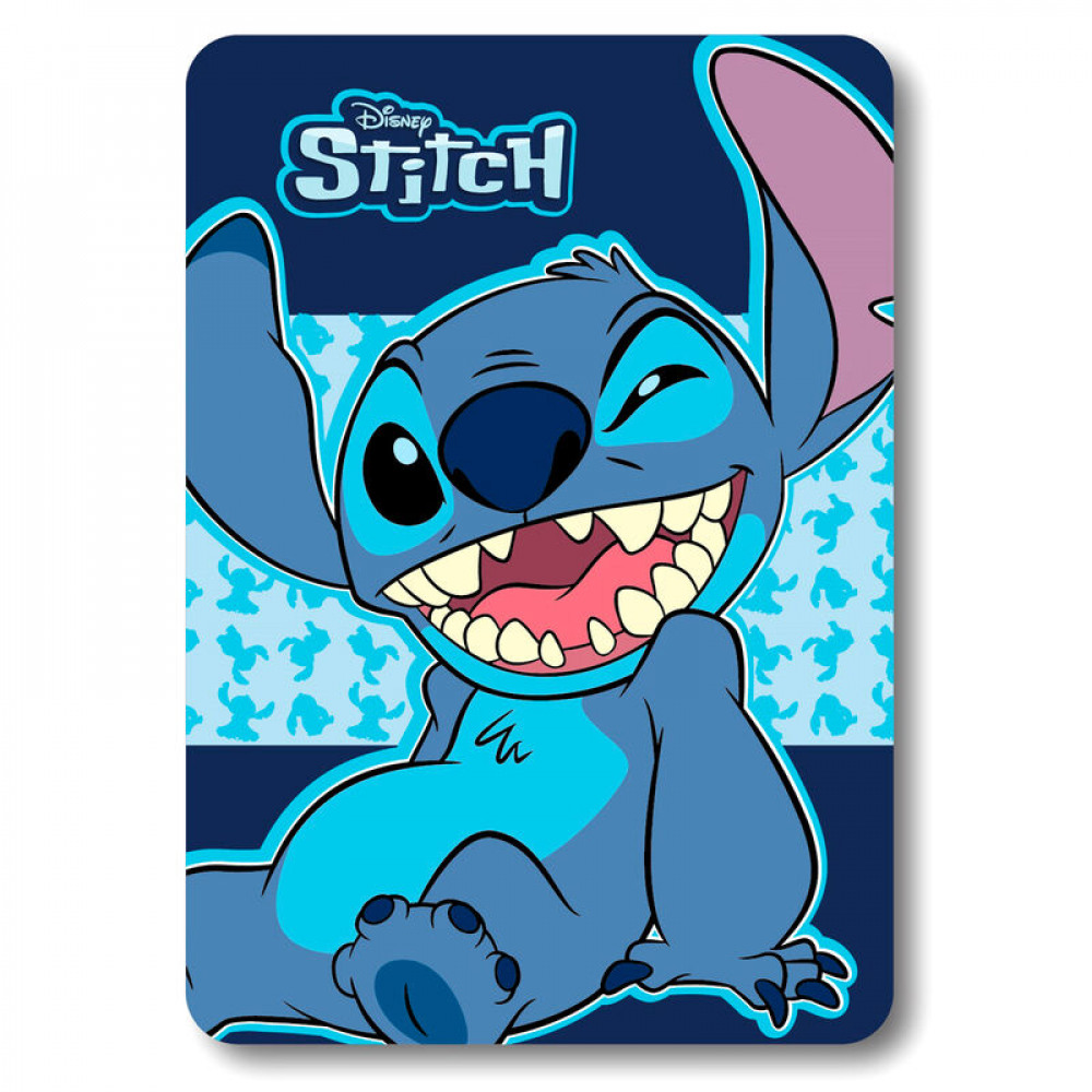 Κουβέρτα Lilo & Stitch Fleece μπλε 1.40m x 1m