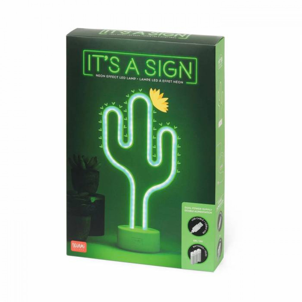 Φωτιστικό Legami Neon effect led lamp Cactus