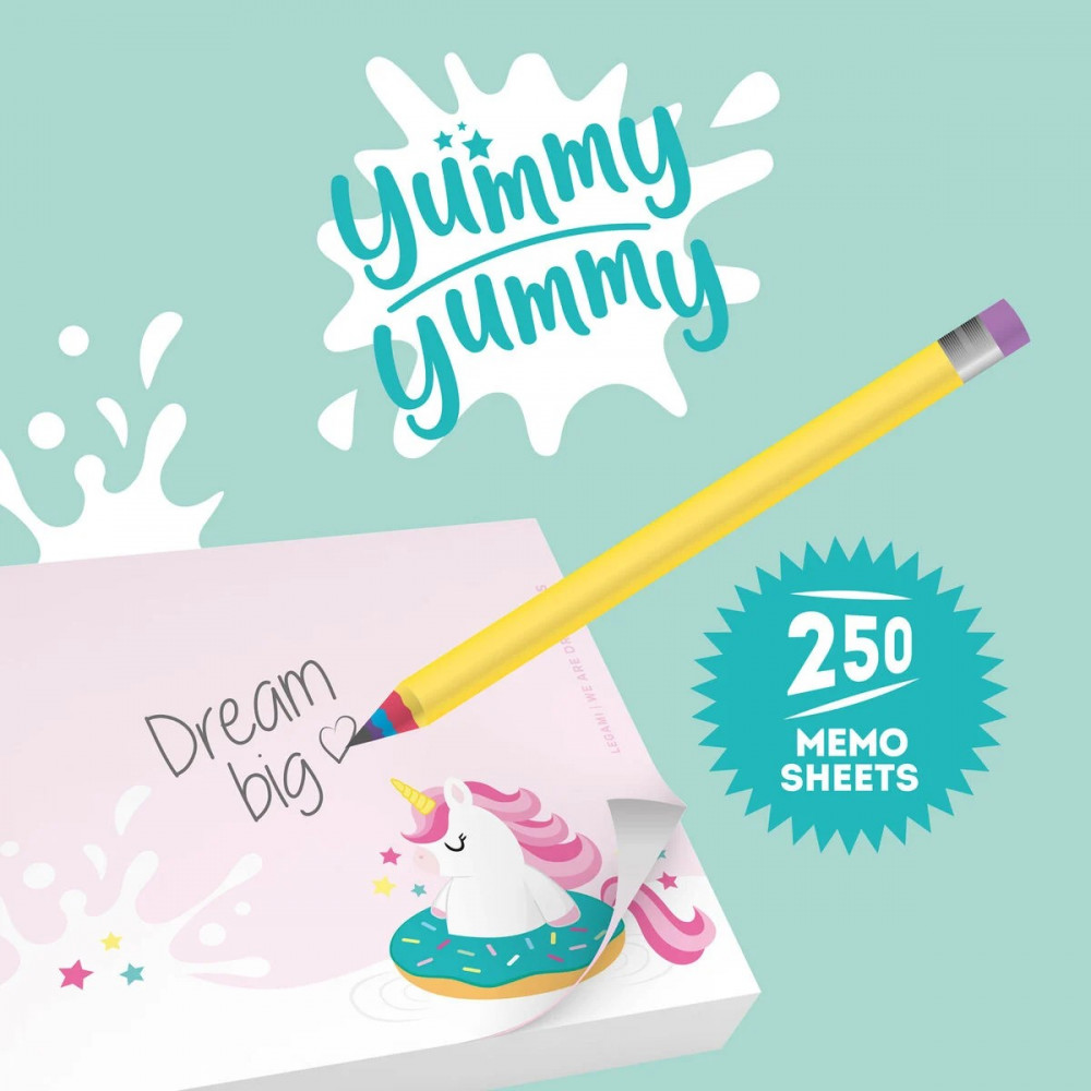 Αυτοκόλλητα χαρτάκια Legami Yummy Memo Pad Unicorn