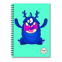 Τετράδιο σπιράλ Shape Monster 2 θεμάτων 17x25