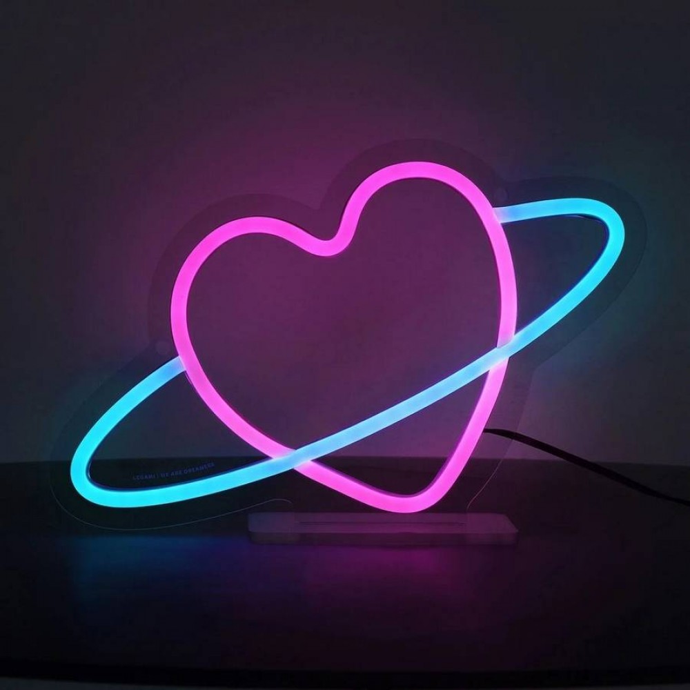 Φωτιστικό Legami Neon effect led lamp It's a Sign Planet Heart