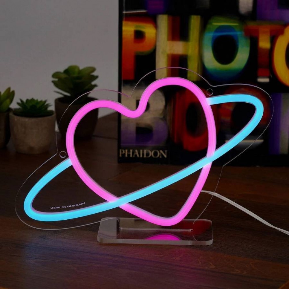 Φωτιστικό Legami Neon effect led lamp It's a Sign Planet Heart