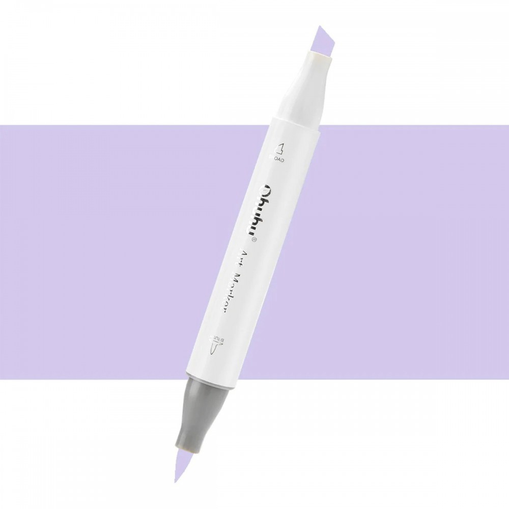 Μαρκαδόρος Αλκοόλης Ohuhu Brush & Chisel V250 Light Lavender