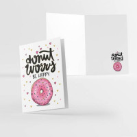 Ευχετήρια κάρτα Typotrust Donut Worry